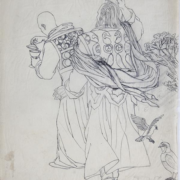 Hombre destapando una copa